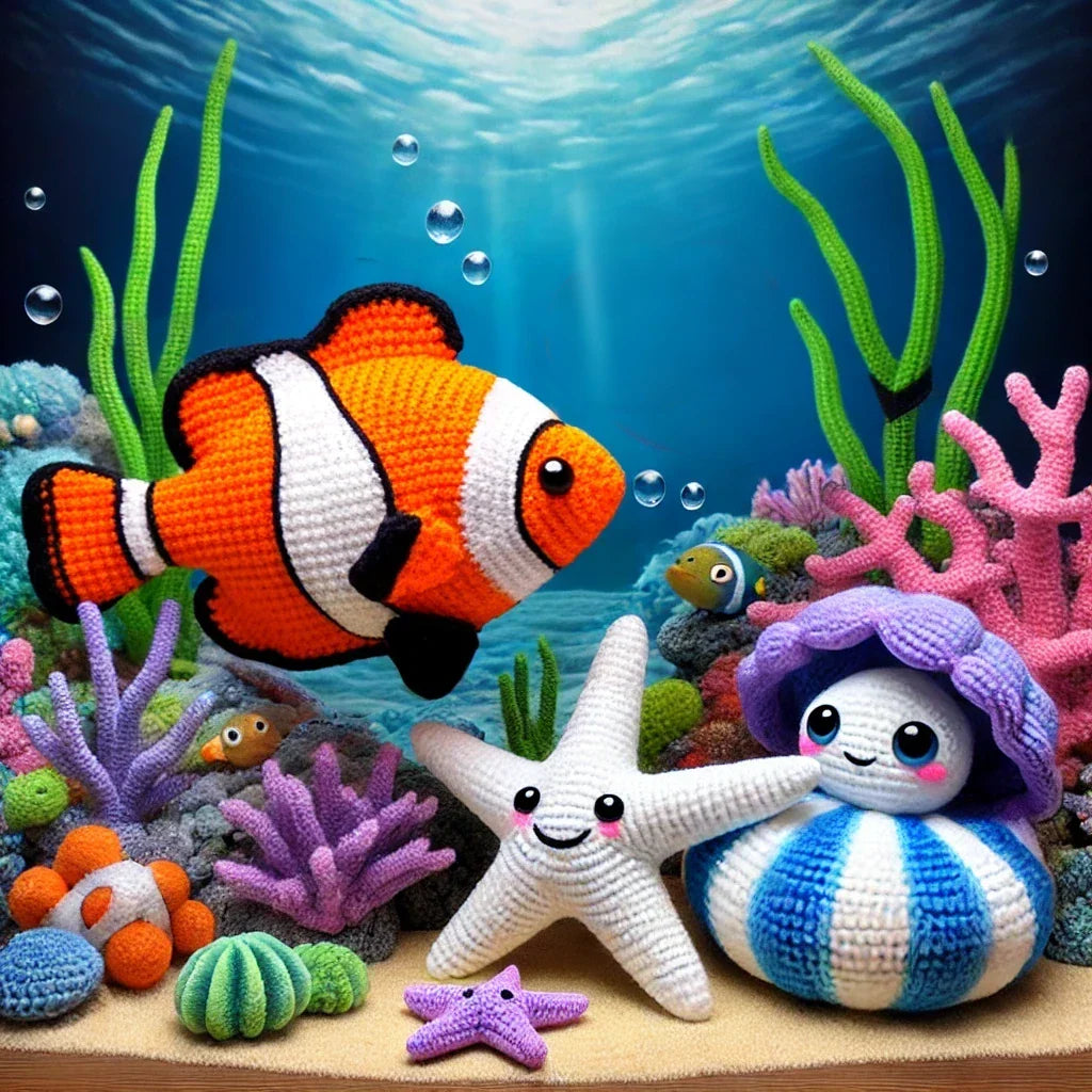 Onderwater Wereld: Haakpatronen voor Nemo, Stella & Pearla