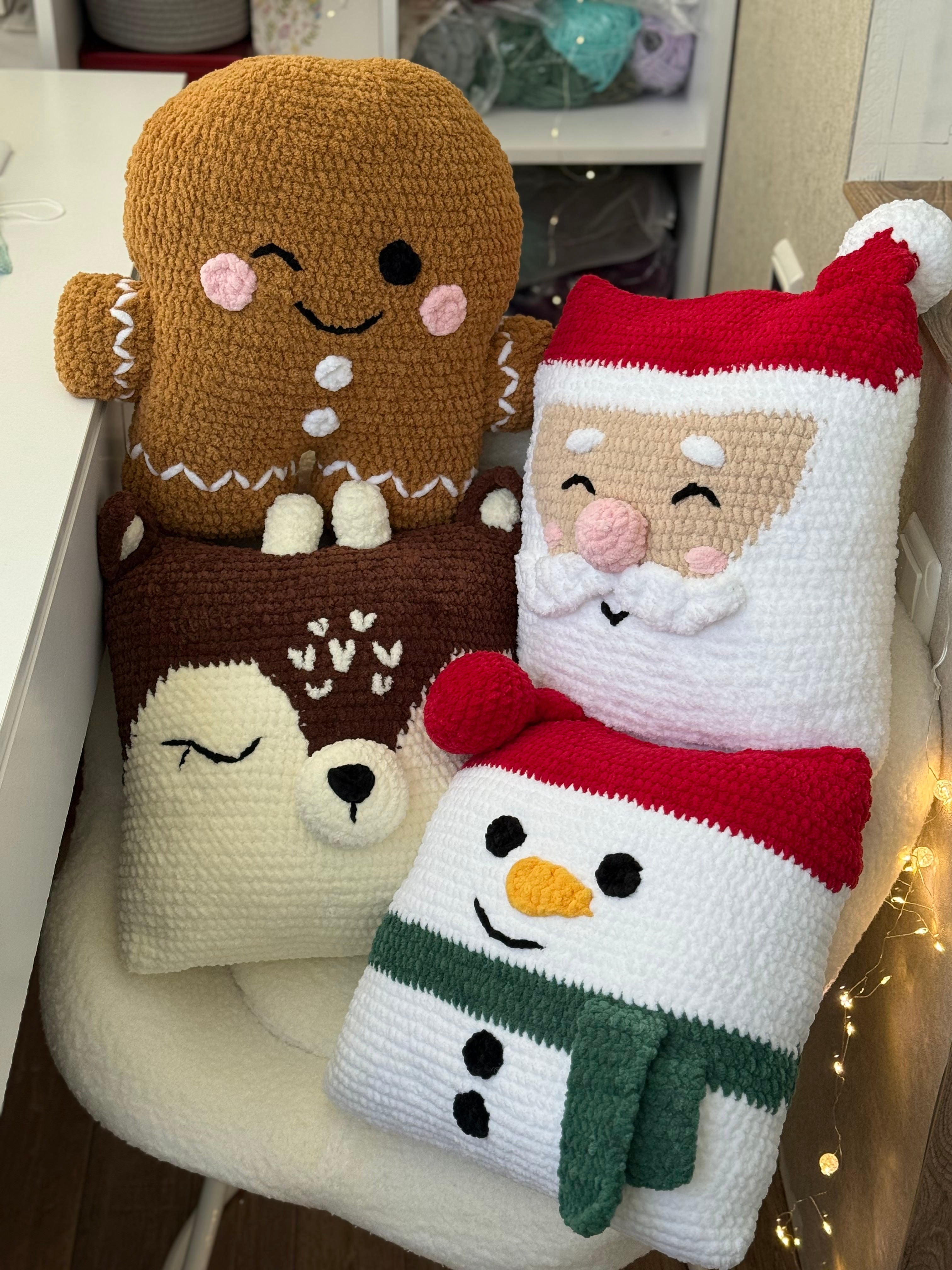 Set kerstkussens - Haakpatronen