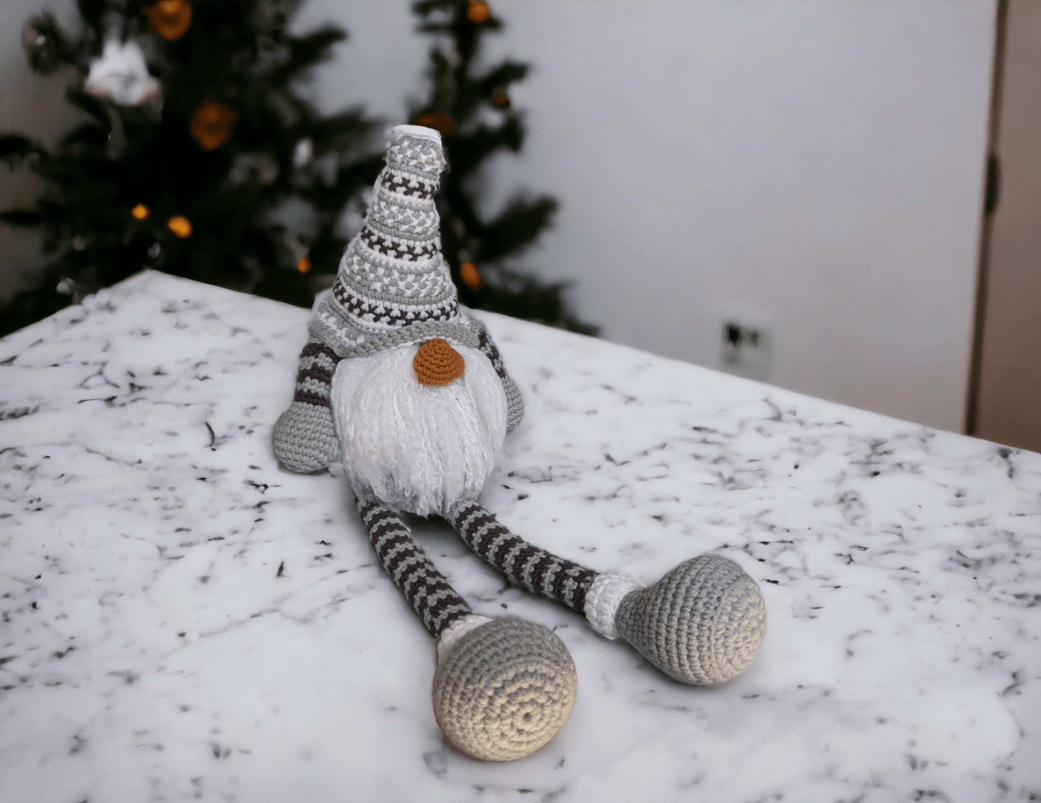 Stretchbare Kerstgnome Haakpatroon