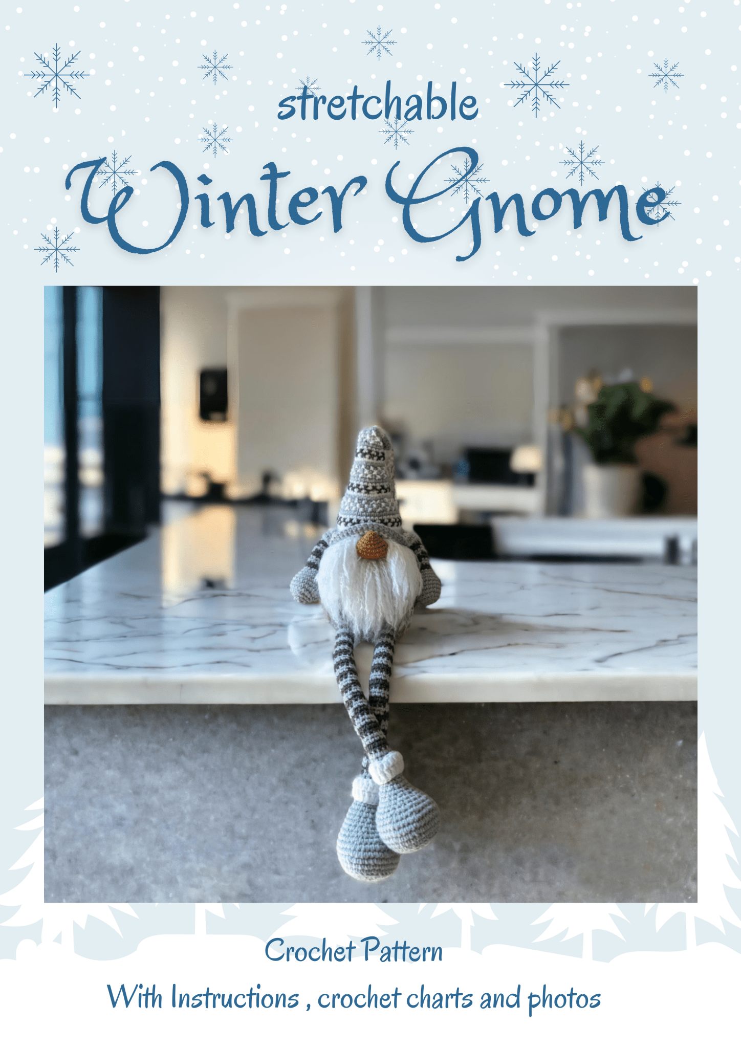 Stretchbare Kerstgnome Haakpatroon