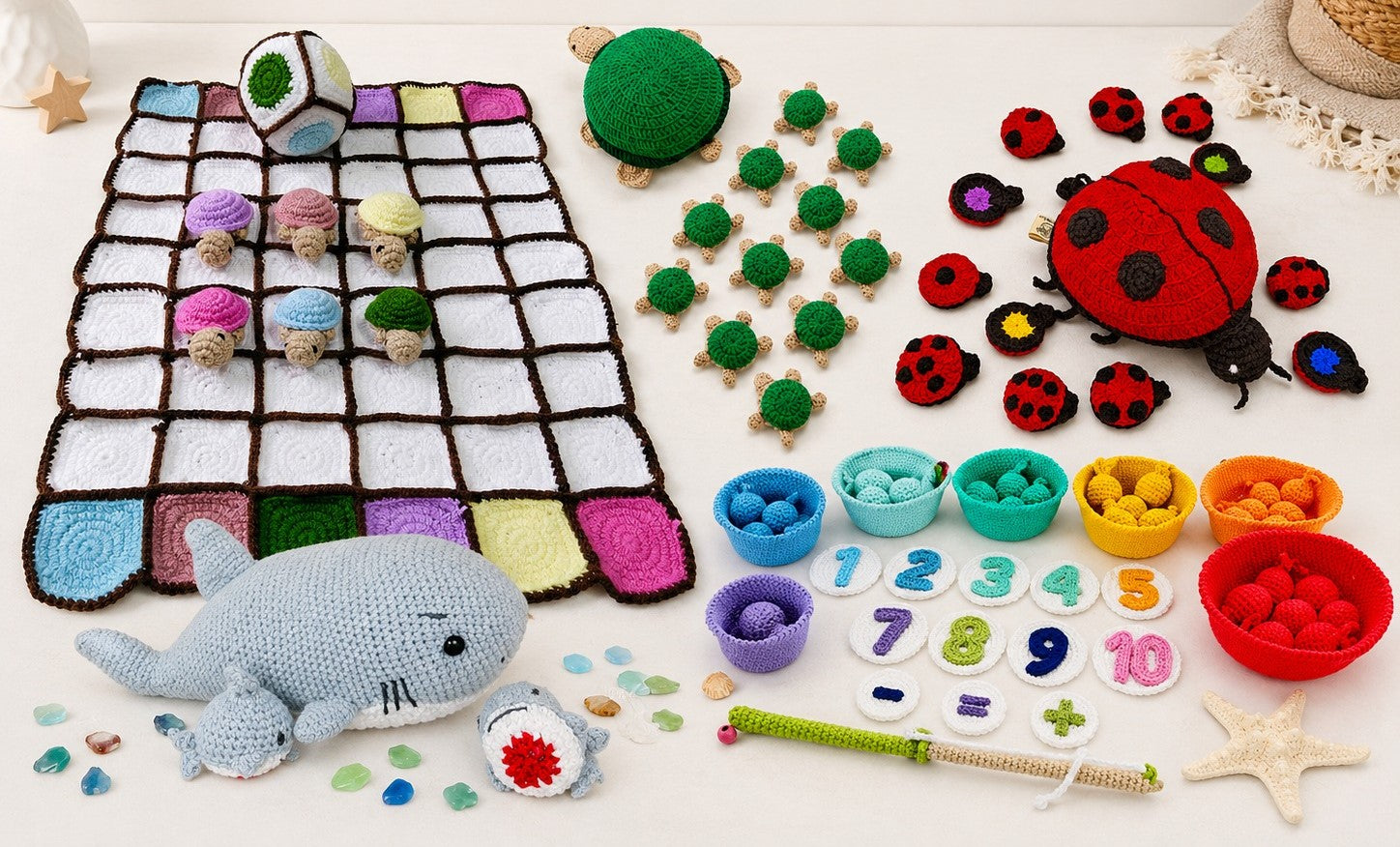 interactieve montessori speelgoedbundel voor kinderen en volwassenen – haakpatronen