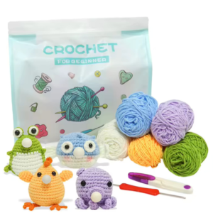 Bubble Dieren Haakpakket + GRATIS Patroon & Videohandleiding