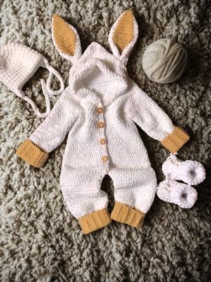Konijnenpakje, Muts & Schoentjes voor Baby’s – Haakpatroon