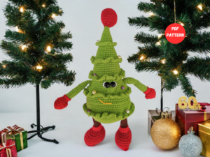 Rekbare Kerstboom Haakpatroon