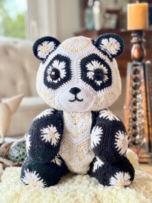 Afrikaanse Bloemen Panda Haakpatroon