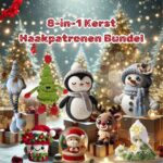 8-in-1 Kerst Haakpatronen Bundel + Gratis cadeau 🎁