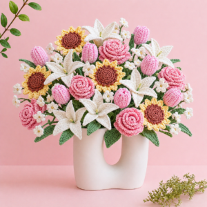 Haakpatroon Moederdag bloemenboeket