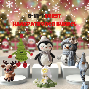 6-in-1 Kerst Haakpatronen Bundel + GRATIS GESCHENK 🎁