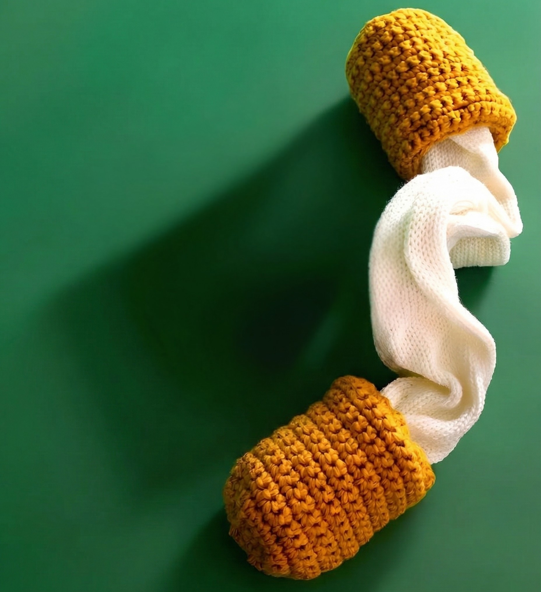 haakpatroon – mozzarella stick sjaal