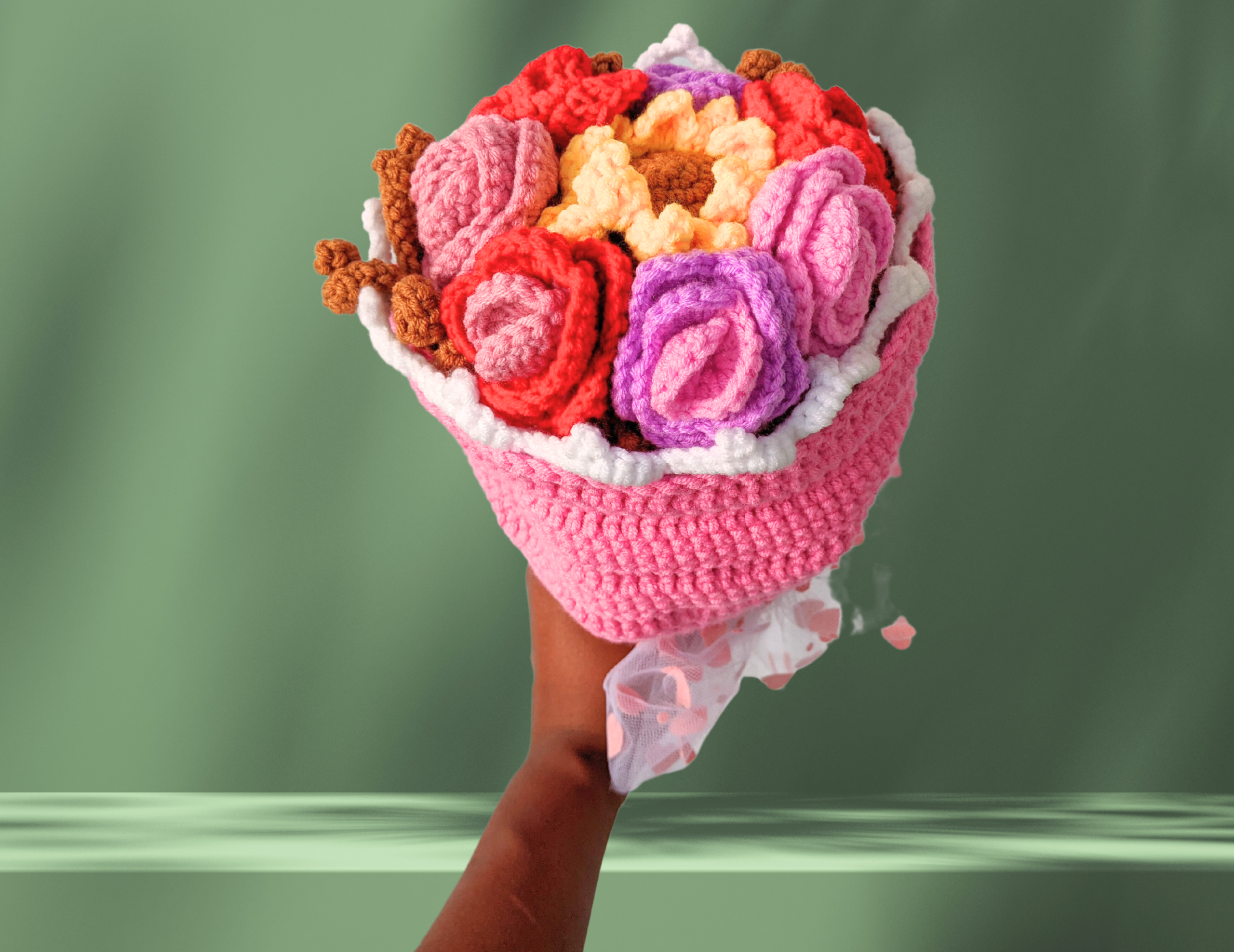 Omkeerbare Pop in Boeket van Bloemen Haakpatroon - Afbeelding 4