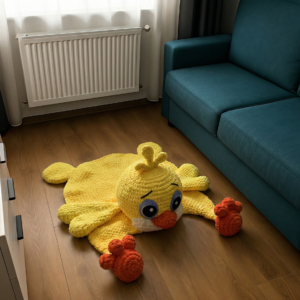 Haakpatroon: Paaskuiken Vloerkleed voor de Kinderkamer