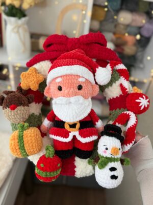haakpatroon: kerstkrans