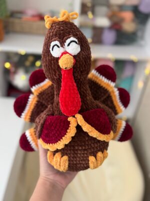 kerstkalkoen haakpatroon