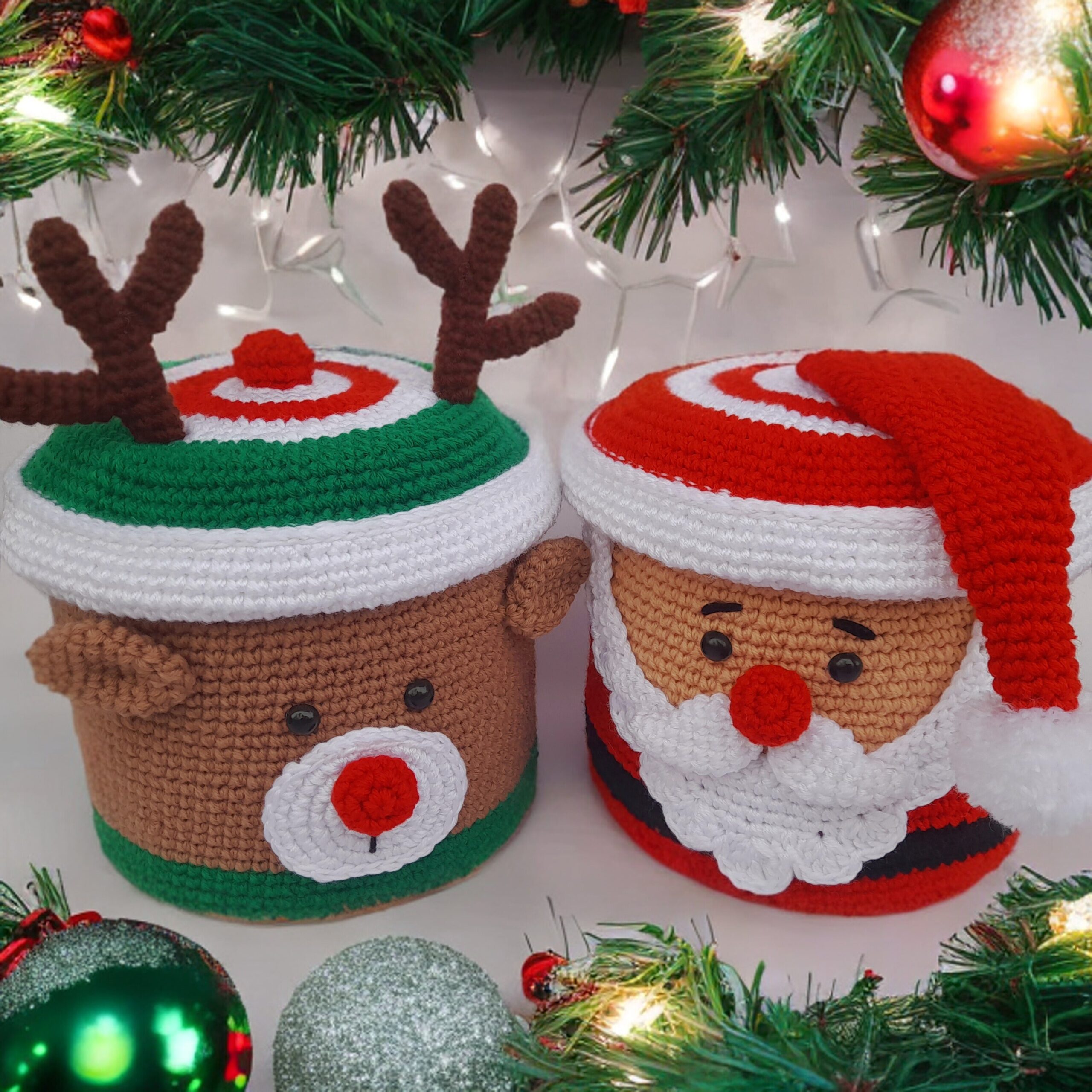 Santa & Rudolph Cadeaudozen Haakpatronen - Afbeelding 2