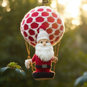 Haakpatroon voor de Kerstman Luchtballon