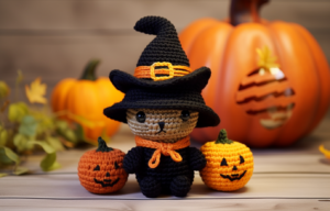Halloween Schattige Heks Haakpatroon