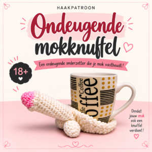 Ondeugende grappige mokonderzetter – haakpatroon